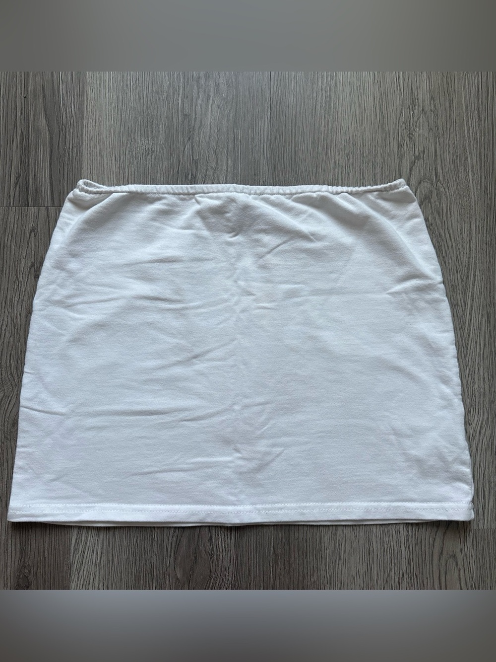 Edikted White Stretch Mini Skirt